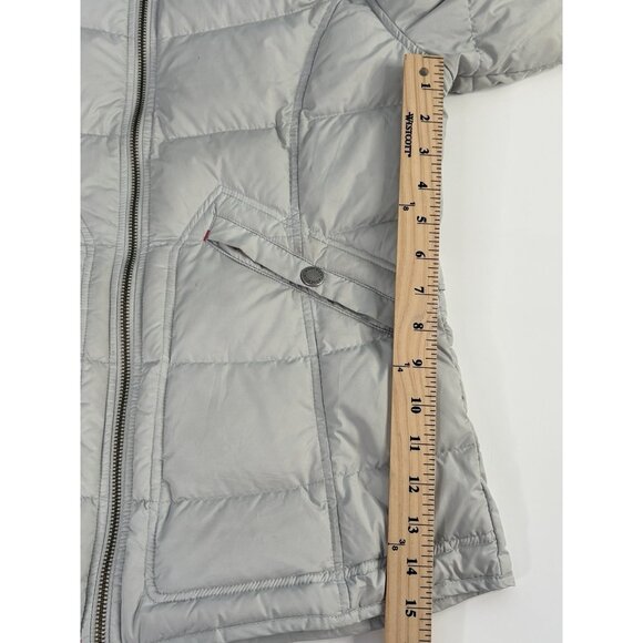 Woolrich Women’s Small Duck Down Puffer Jacket Full Zip Light Gray Frost - Picture 13 of 16